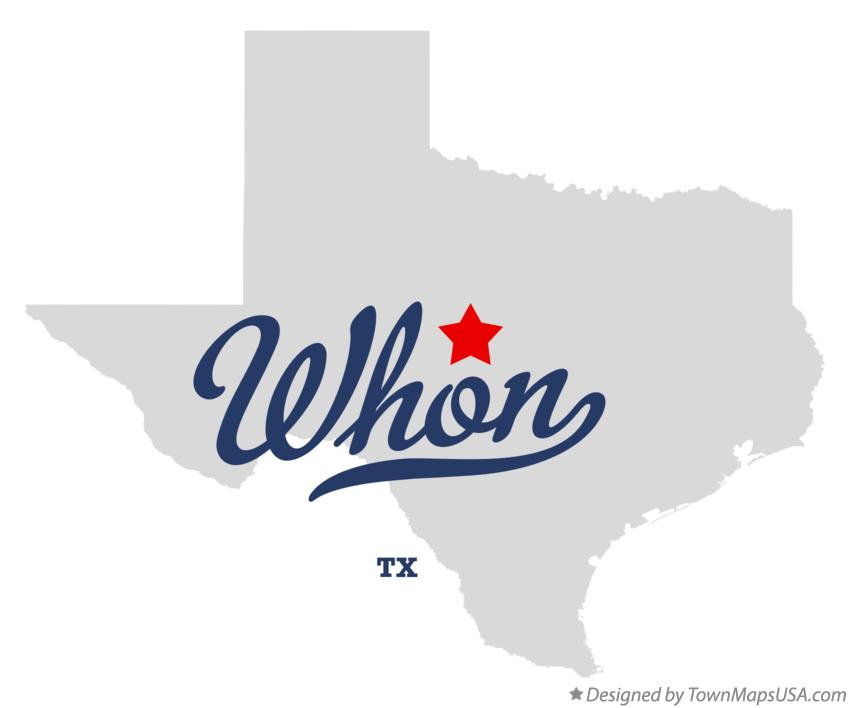 Map of Whon Texas TX