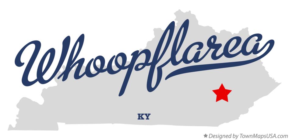 Map of Whoopflarea Kentucky KY