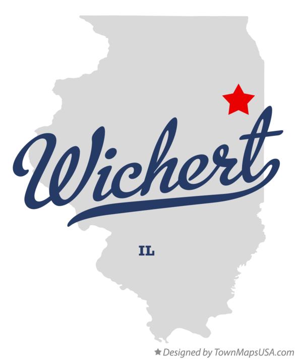 Map of Wichert Illinois IL