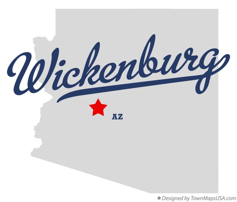 Map of Wickenburg Arizona AZ