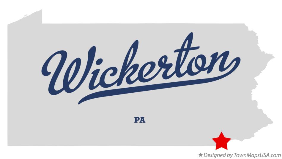 Map of Wickerton Pennsylvania PA