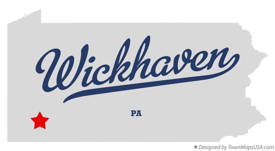 Map of Wickhaven Pennsylvania PA