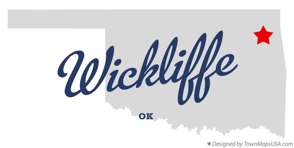 Map of Wickliffe Oklahoma OK