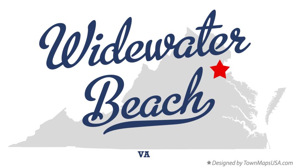 Map of Widewater Beach Virginia VA