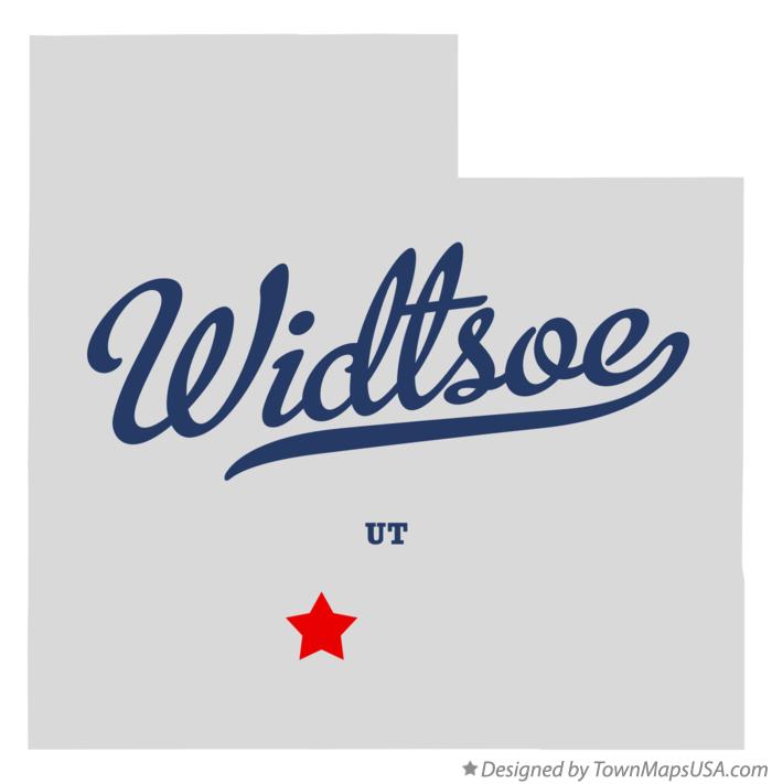 Map of Widtsoe Utah UT