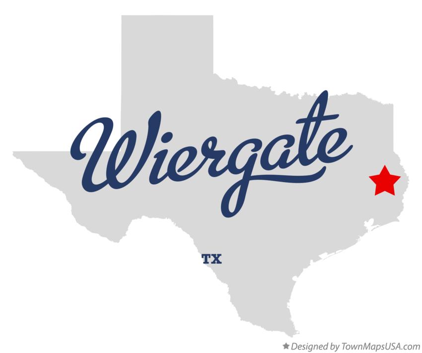 Map of Wiergate Texas TX