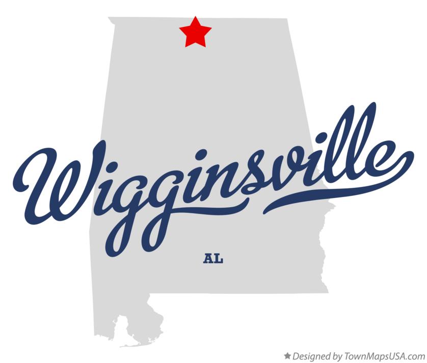 Map of Wigginsville Alabama AL