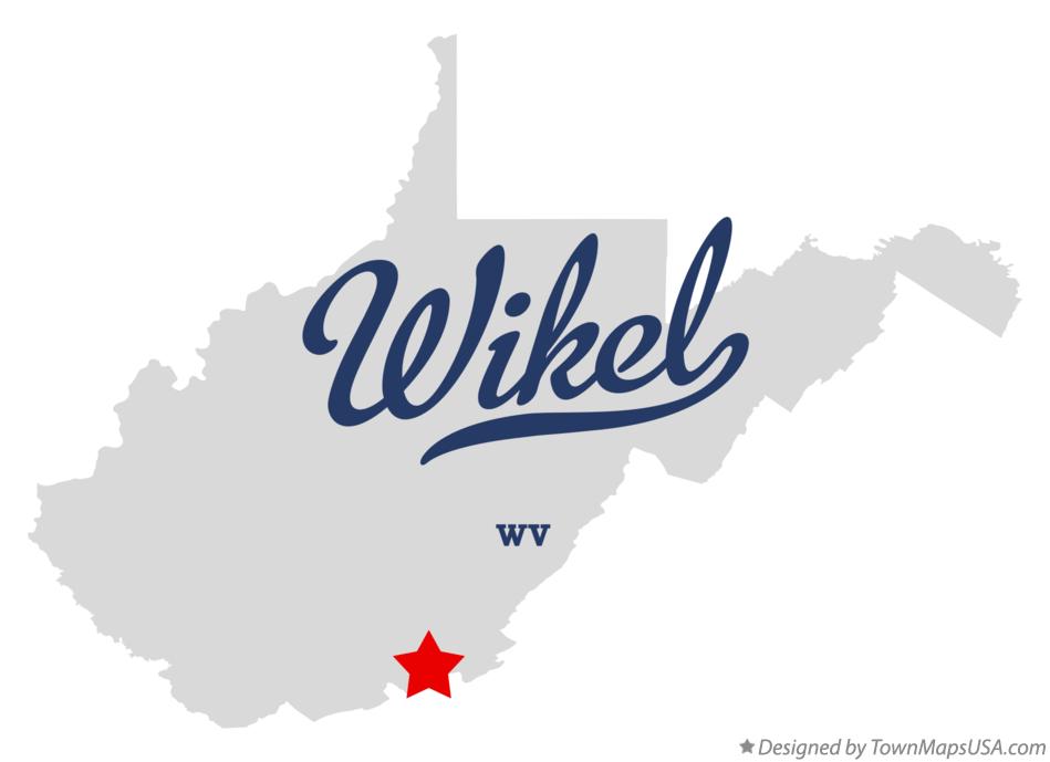 Map of Wikel West Virginia WV