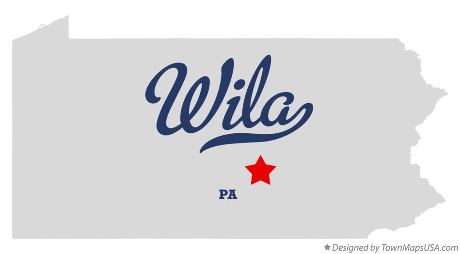 Map of Wila Pennsylvania PA