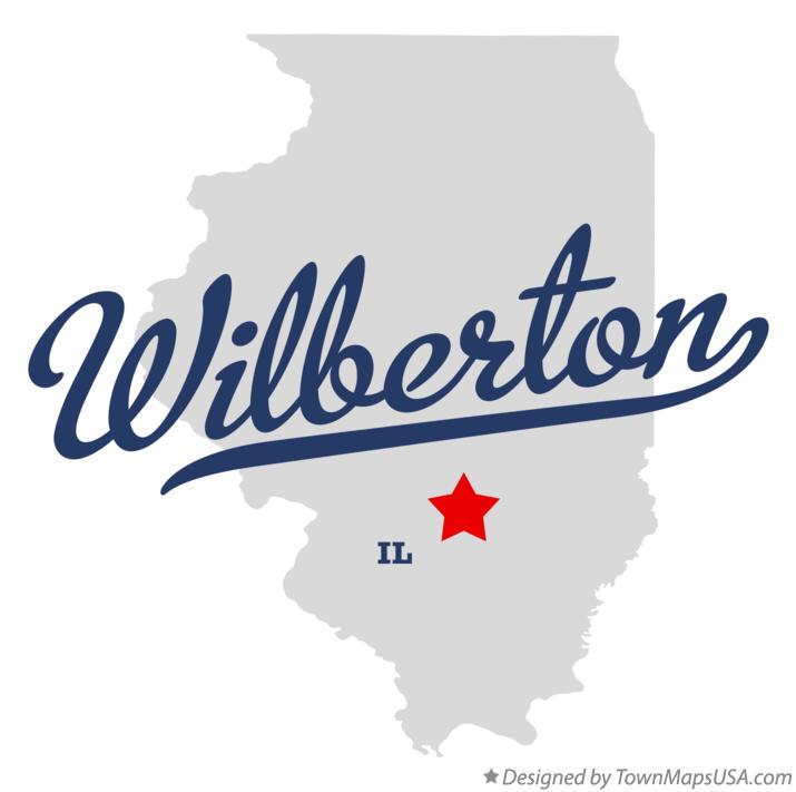 Map of Wilberton Illinois IL