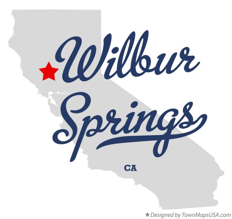 Map of Wilbur Springs California CA
