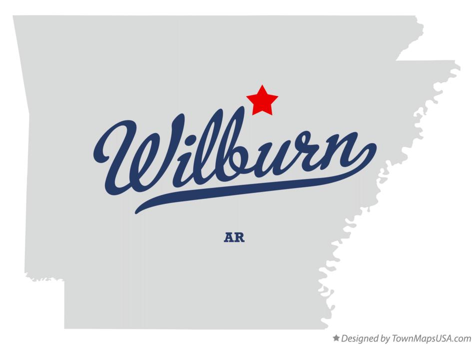 Map of Wilburn Arkansas AR