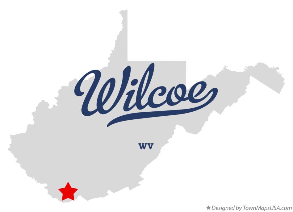 Map of Wilcoe West Virginia WV