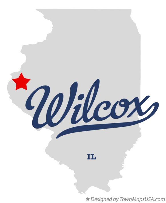 Map of Wilcox Illinois IL