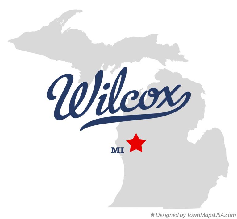 Map of Wilcox Michigan MI