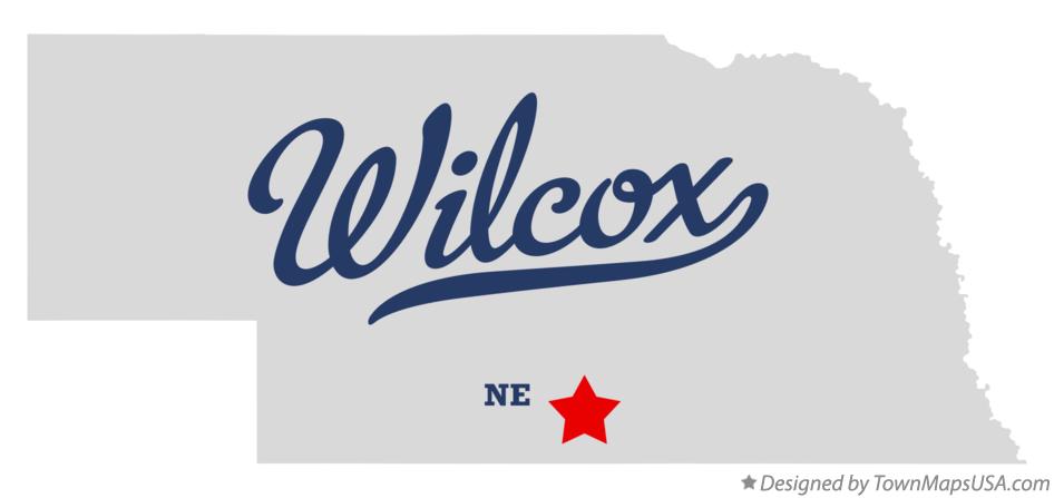 Map of Wilcox Nebraska NE