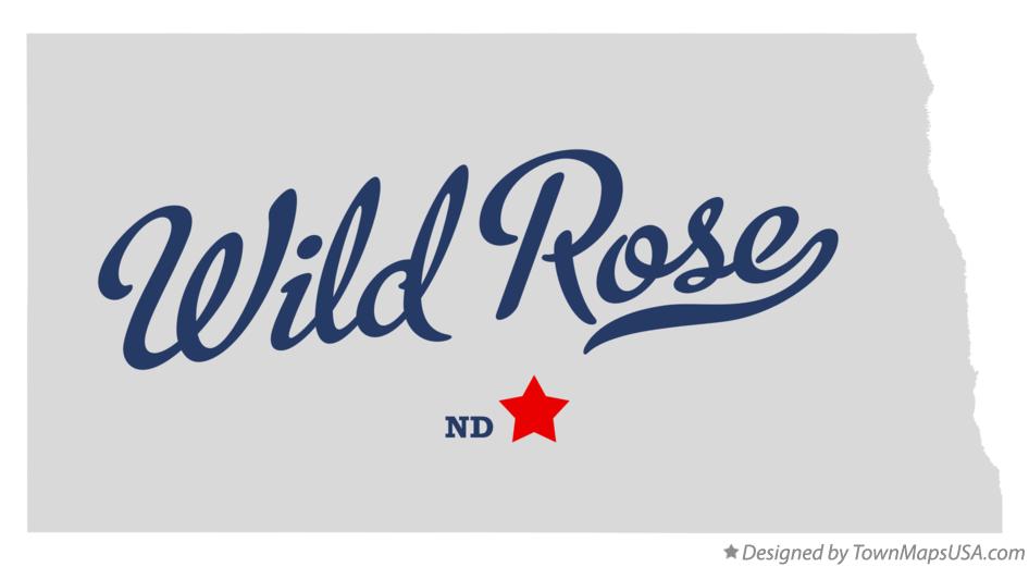 Map of Wild Rose North Dakota ND