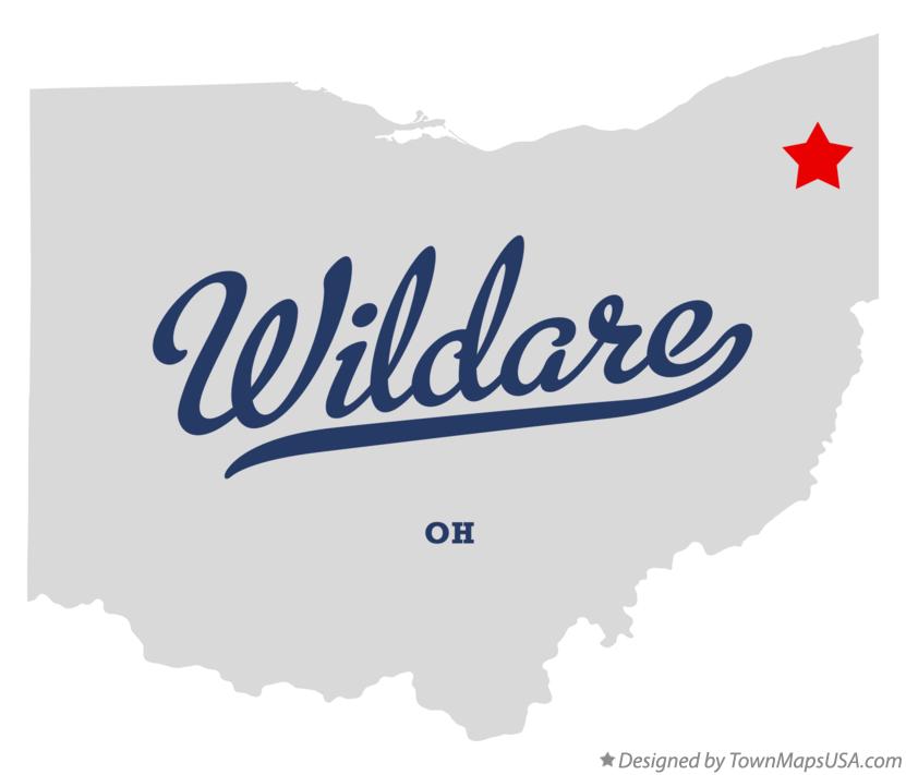 Map of Wildare Ohio OH