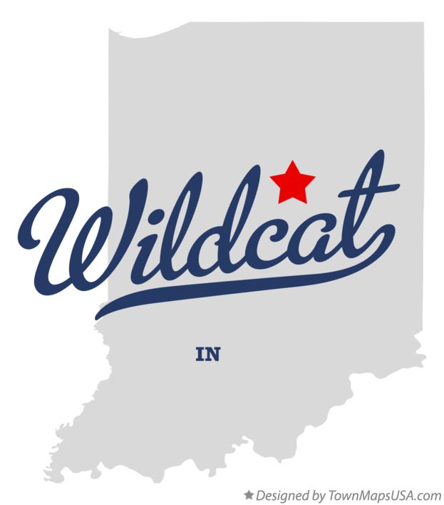 Map of Wildcat Indiana IN