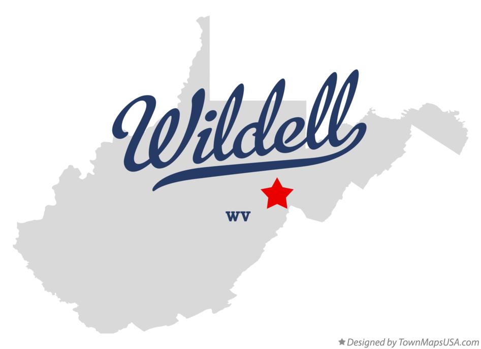 Map of Wildell West Virginia WV