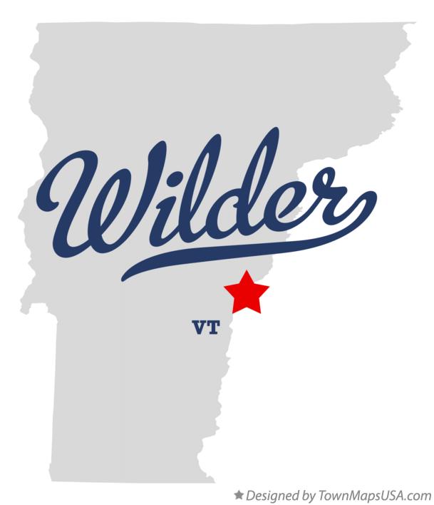 Map of Wilder Vermont VT