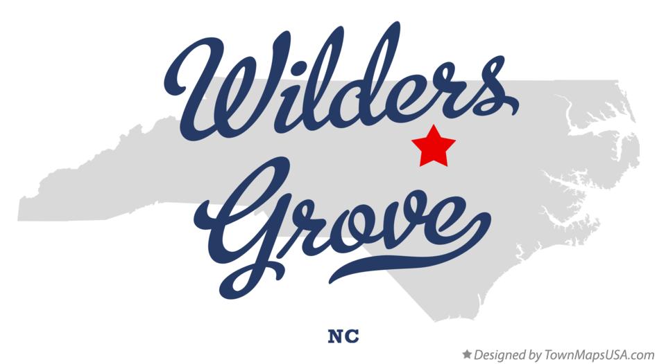 Map of Wilders Grove North Carolina NC