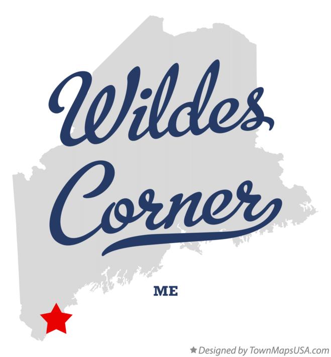 Map of Wildes Corner Maine ME