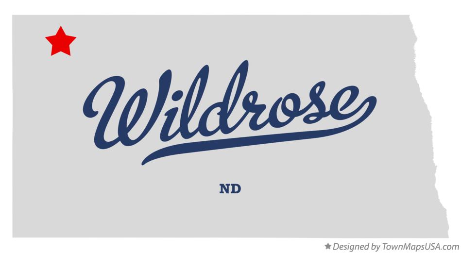 Map of Wildrose North Dakota ND