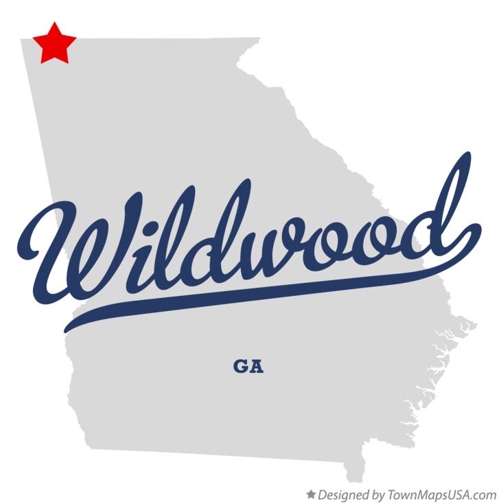 Map of Wildwood Georgia GA