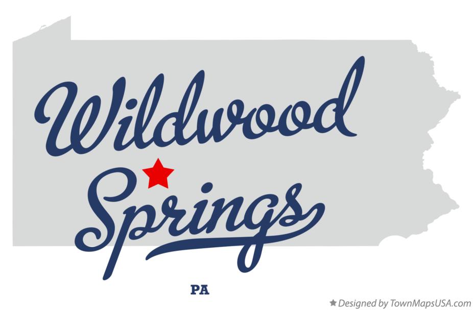 Map of Wildwood Springs Pennsylvania PA