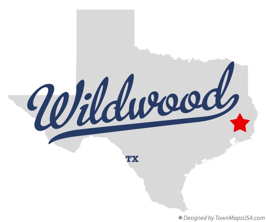 Map of Wildwood Texas TX