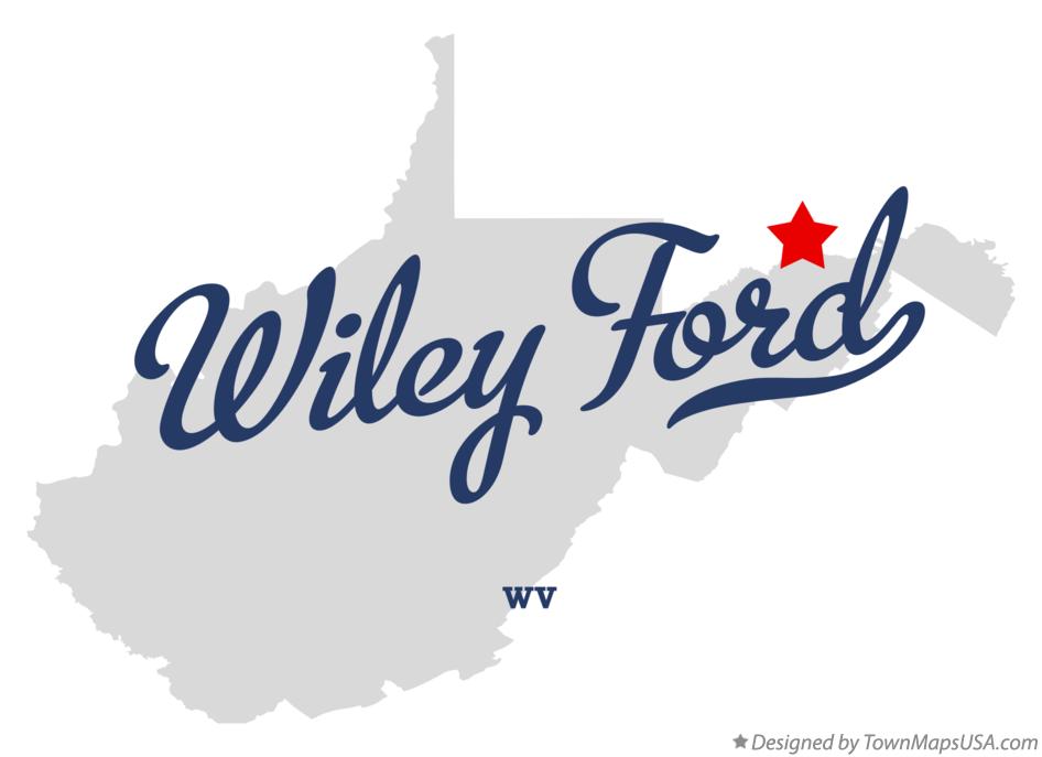 Map of Wiley Ford West Virginia WV
