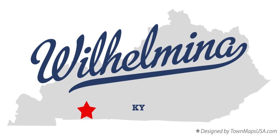Map of Wilhelmina Kentucky KY