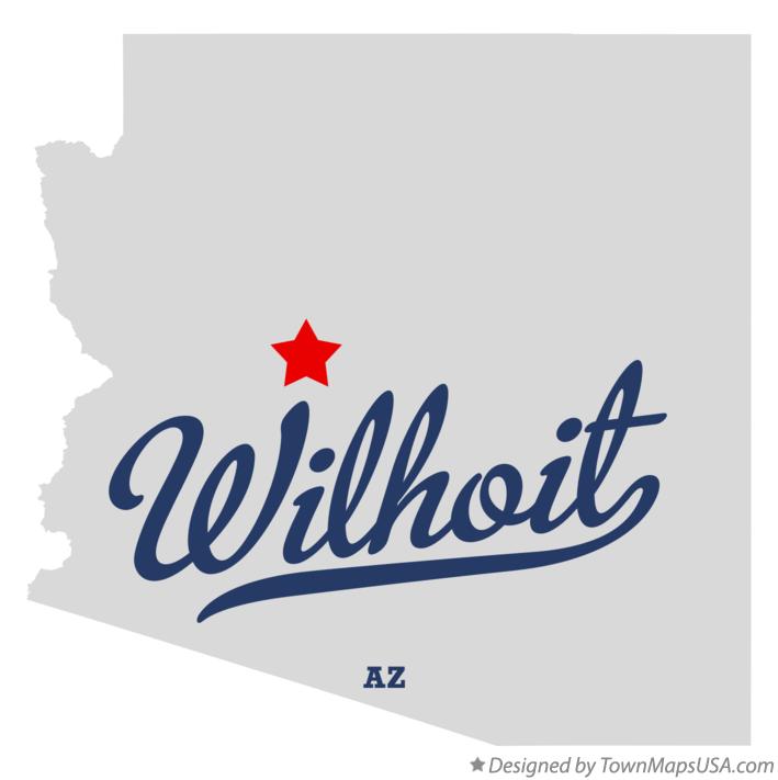 Map of Wilhoit Arizona AZ