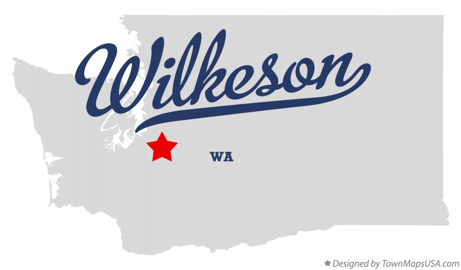 Map of Wilkeson Washington WA