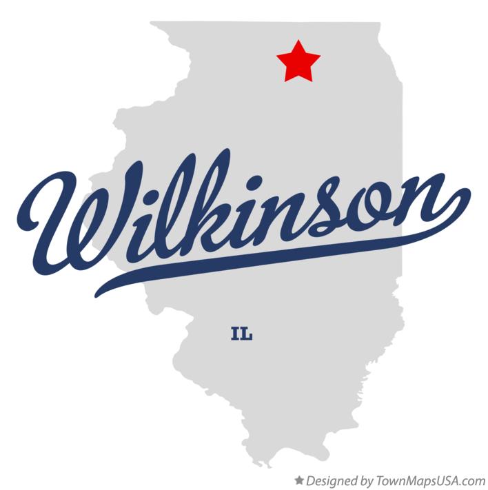 Map of Wilkinson Illinois IL