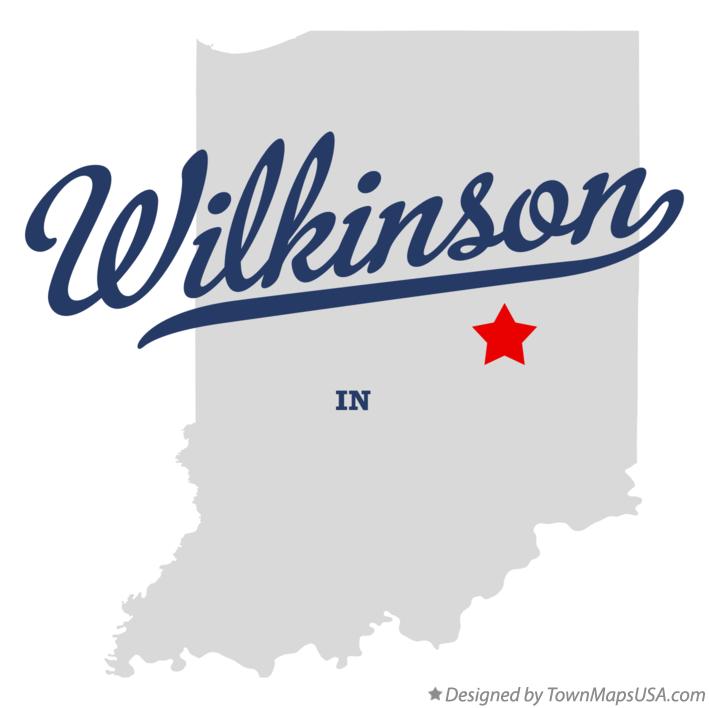 Map of Wilkinson Indiana IN