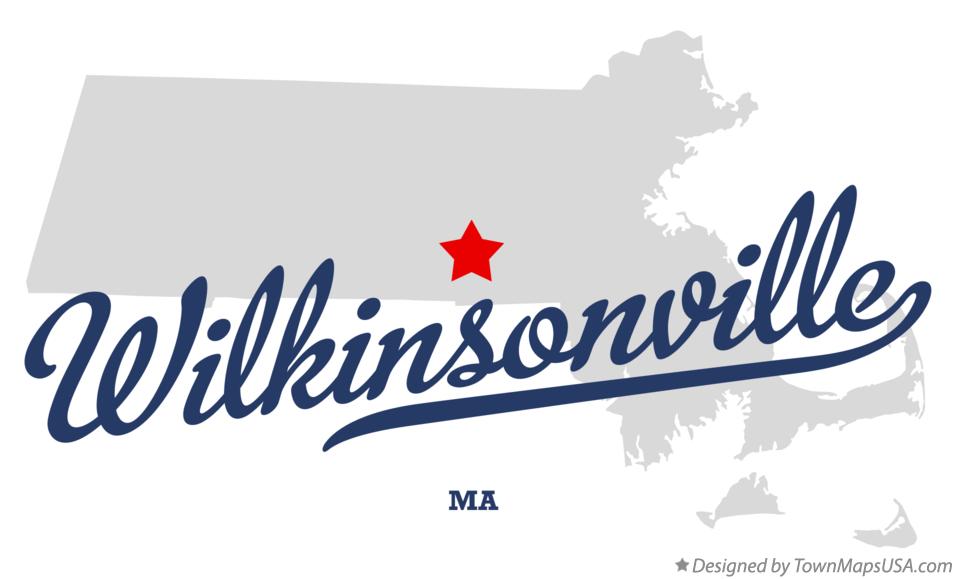 Map of Wilkinsonville Massachusetts MA