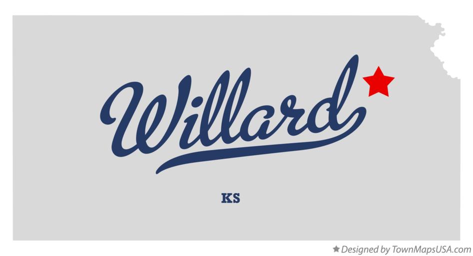 Map of Willard Kansas KS