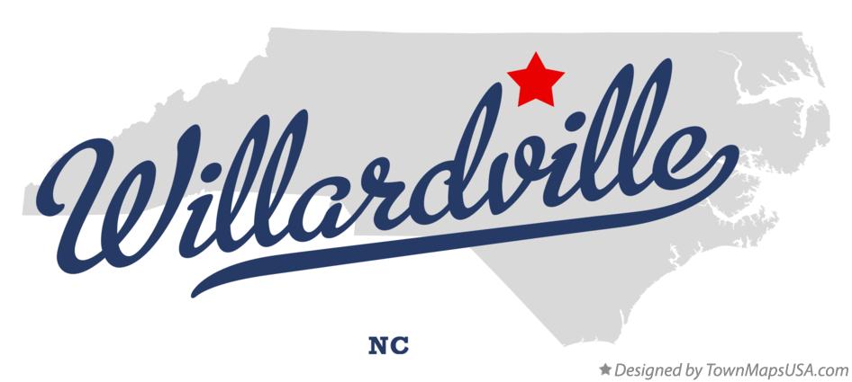 Map of Willardville North Carolina NC
