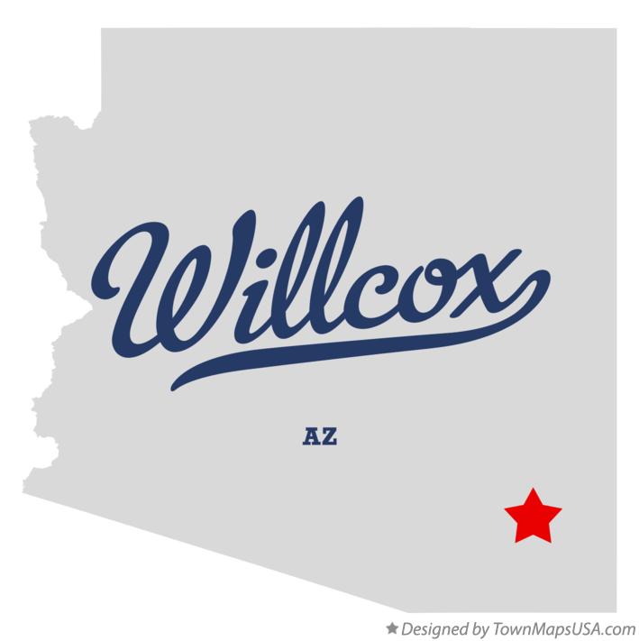 Map of Willcox Arizona AZ