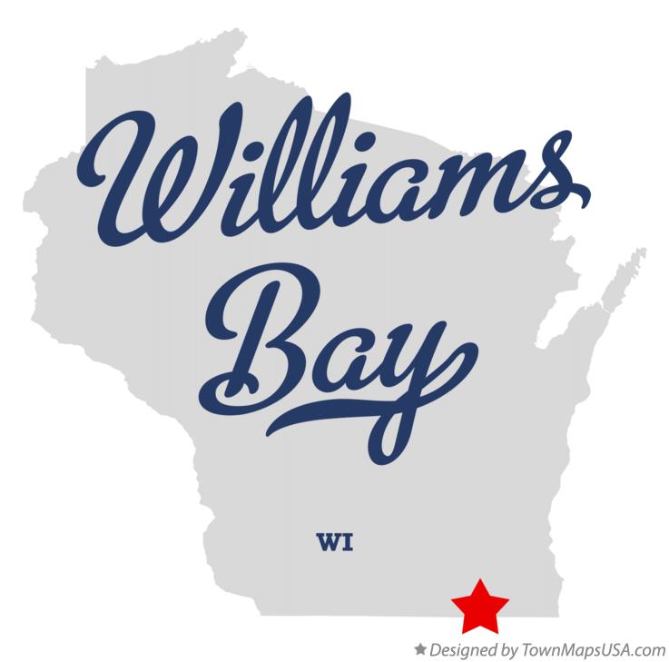 Map of Williams Bay Wisconsin WI