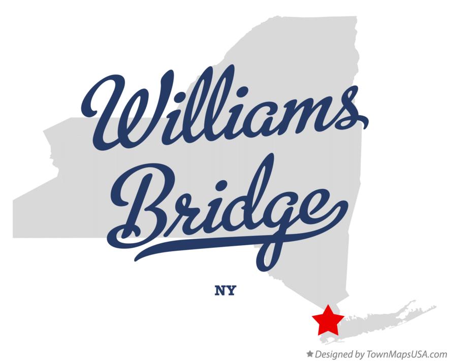 Map of Williams Bridge New York NY