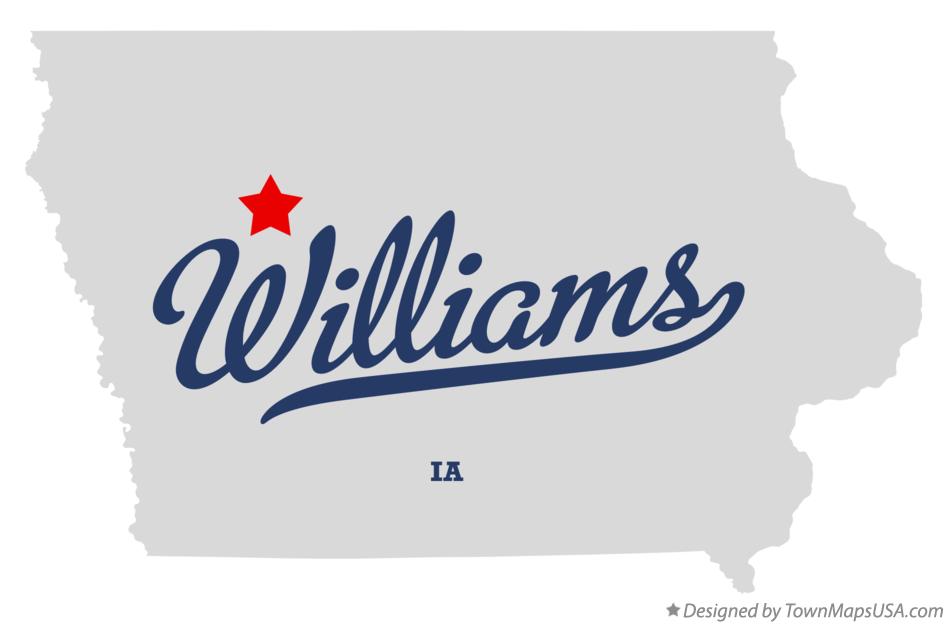 Map of Williams Iowa IA