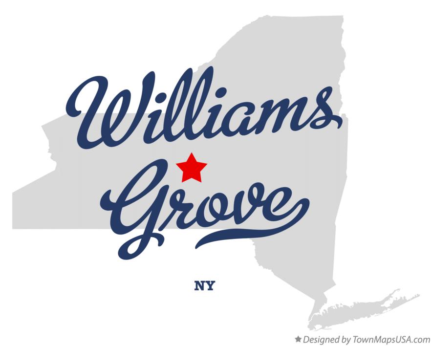 Map of Williams Grove New York NY