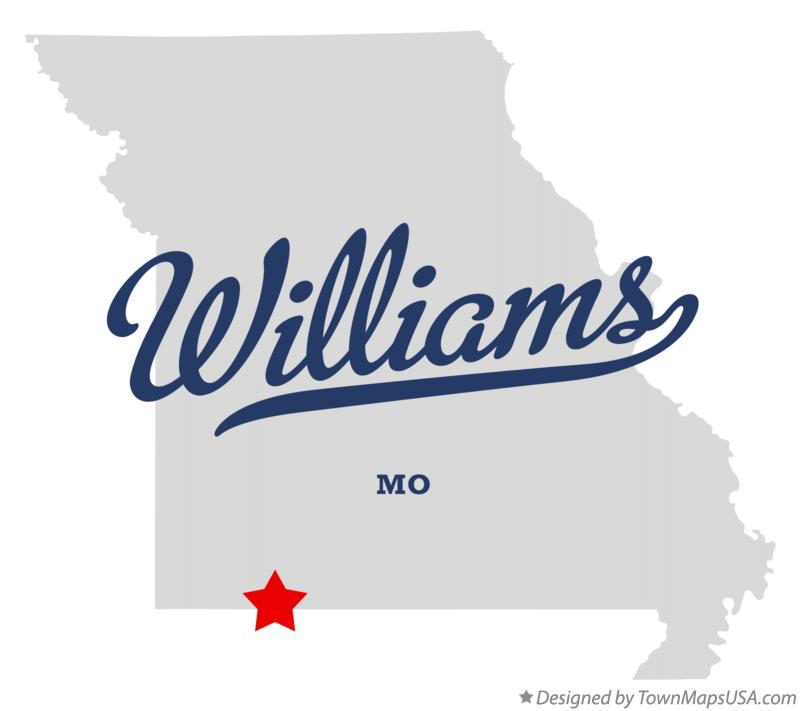 Map of Williams Missouri MO