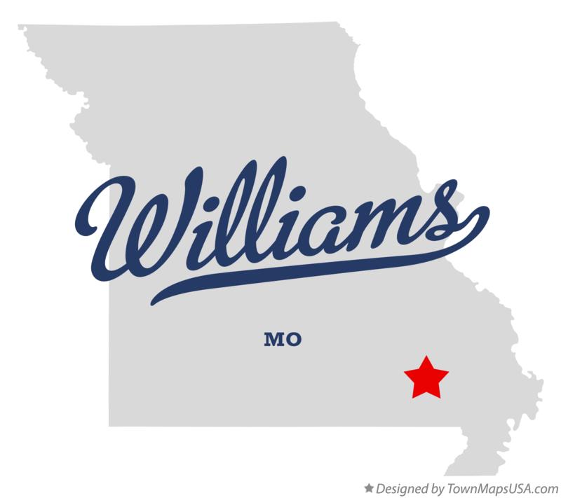 Map of Williams Missouri MO