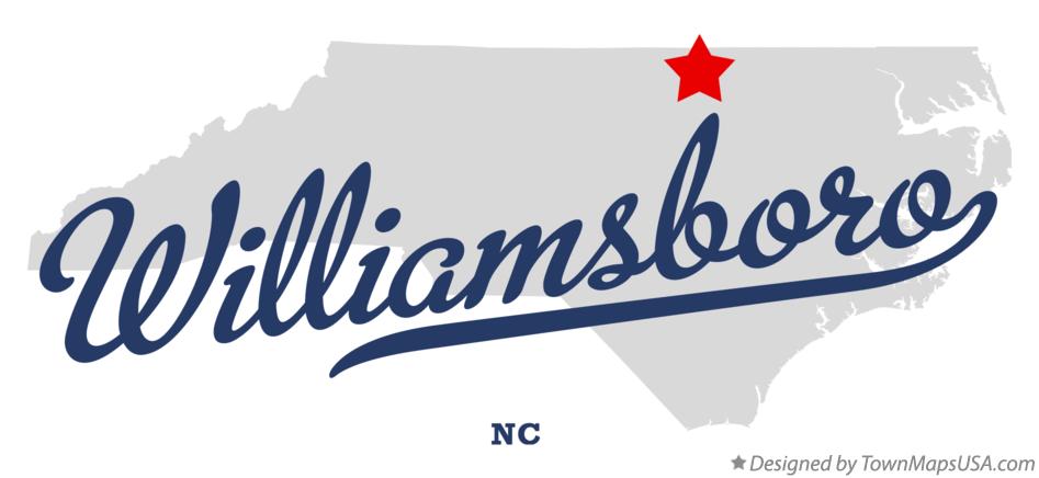 Map of Williamsboro North Carolina NC