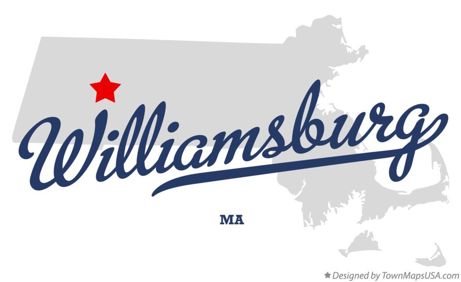 Map of Williamsburg Massachusetts MA