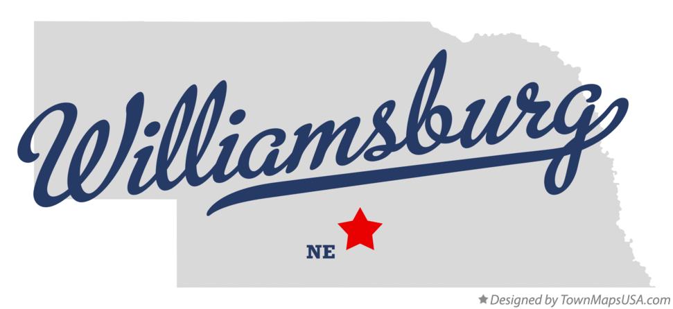 Map of Williamsburg Nebraska NE